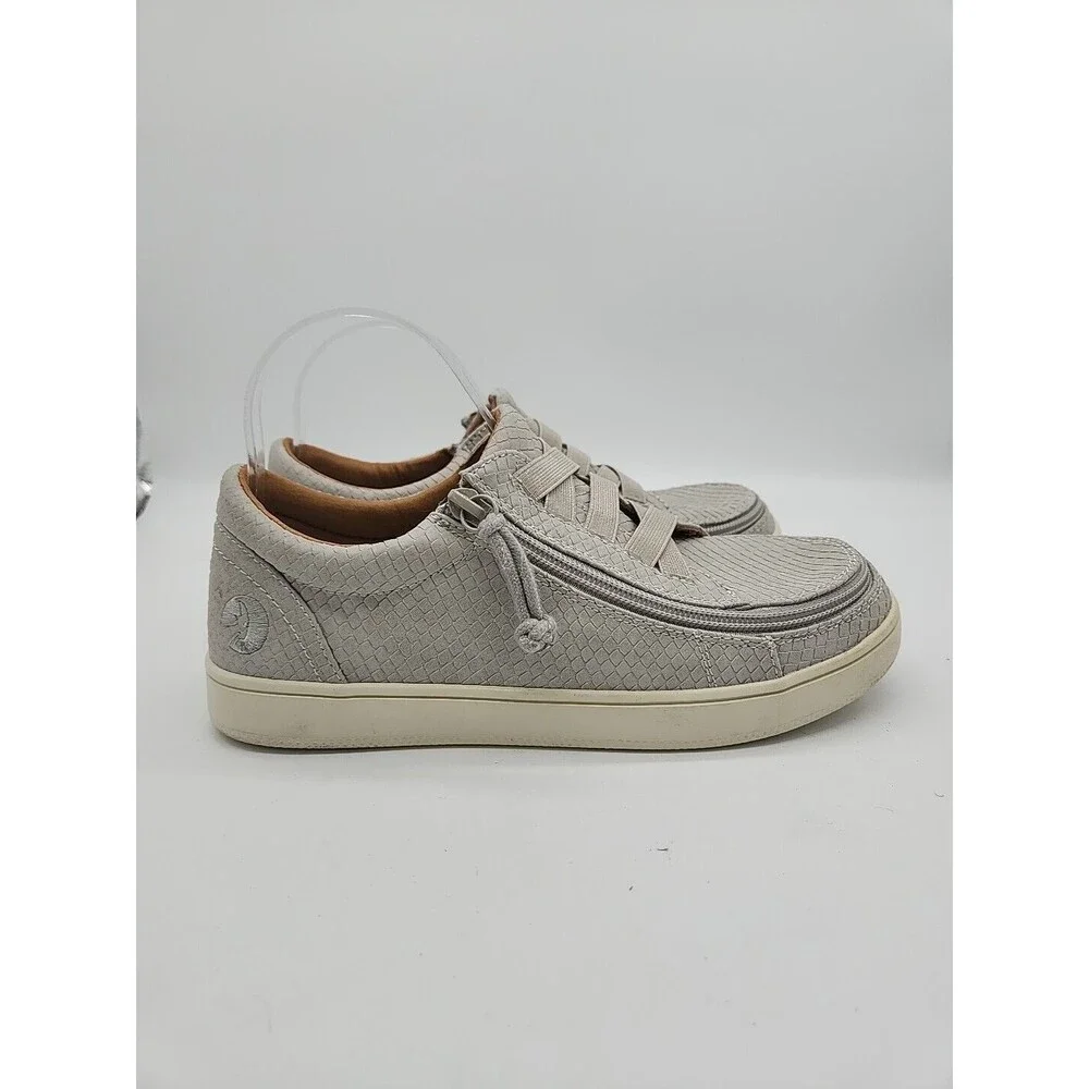 Billy Gore Low Top Zip-On Sneakers Adaptive Gray Grey Womens 7M Missing Insoles